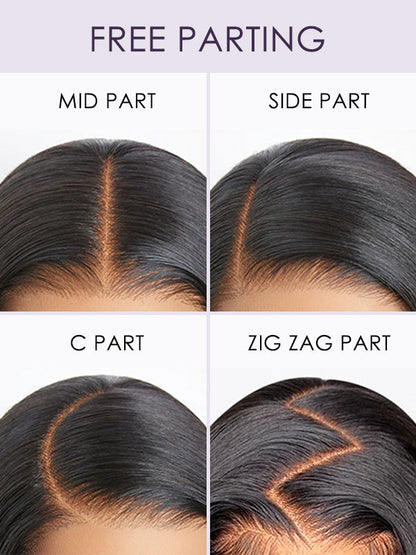 13x6 Glueless Lace Front Wig – Pre-Everything Drawstring Dome Cap, 180% Density Wear & Go Wig – US Stock